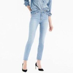 J.Crew 9" High-Rise Toothpick jeans in size 27 Tall
